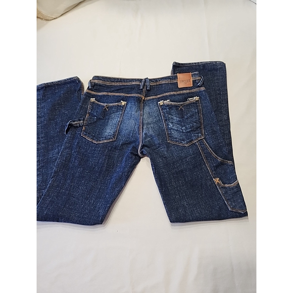 Sinclair Workers MVMT Women's Gino Jeans Dark Blue 26x29 New Without Tags - Picture 3 of 14